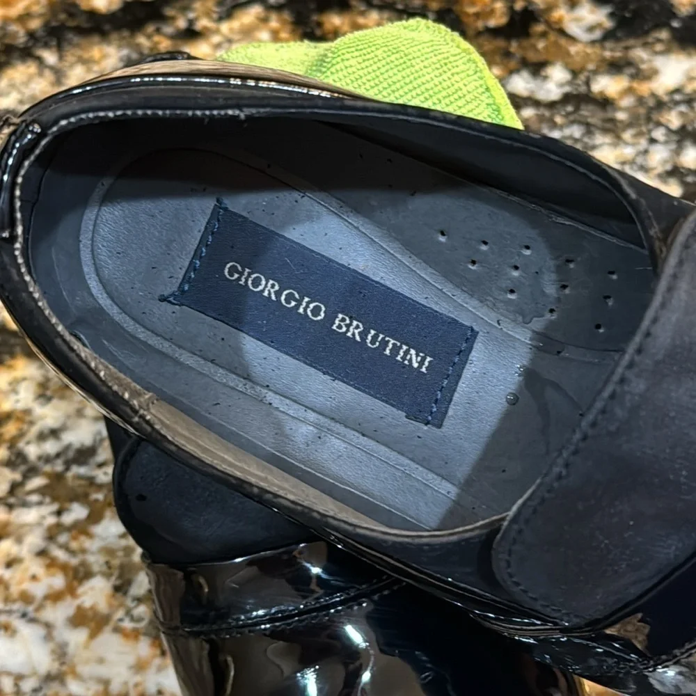 Giorgio Brutini leather patent‎ shoes